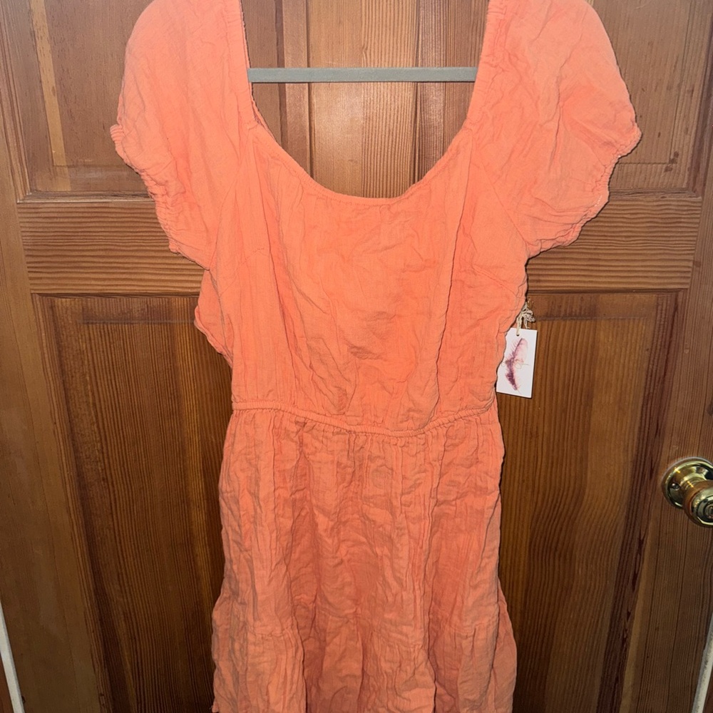 Jessica Simpson Orange Dress